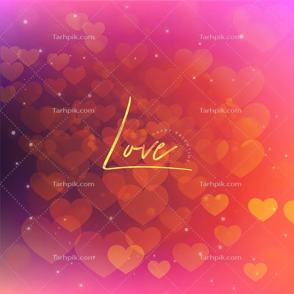 پسزمینه گرادیان شیک ولنتاین با افکت نور بهصورت وکتور
