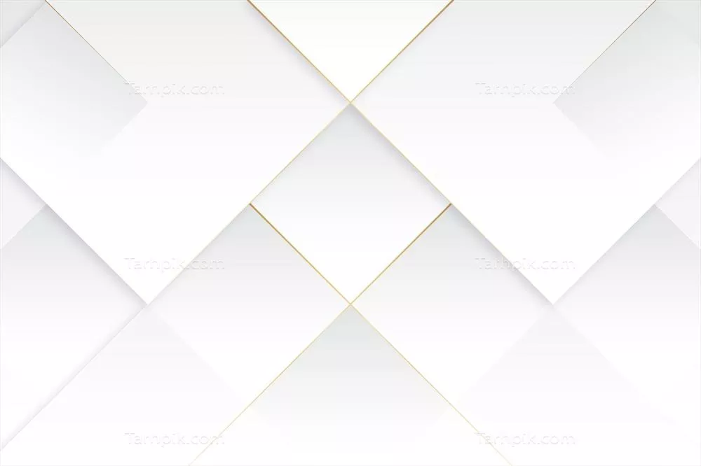وکتور کاغذ دیواری سفید با جزئیات طلایی و طراحی شیک و ممتاز