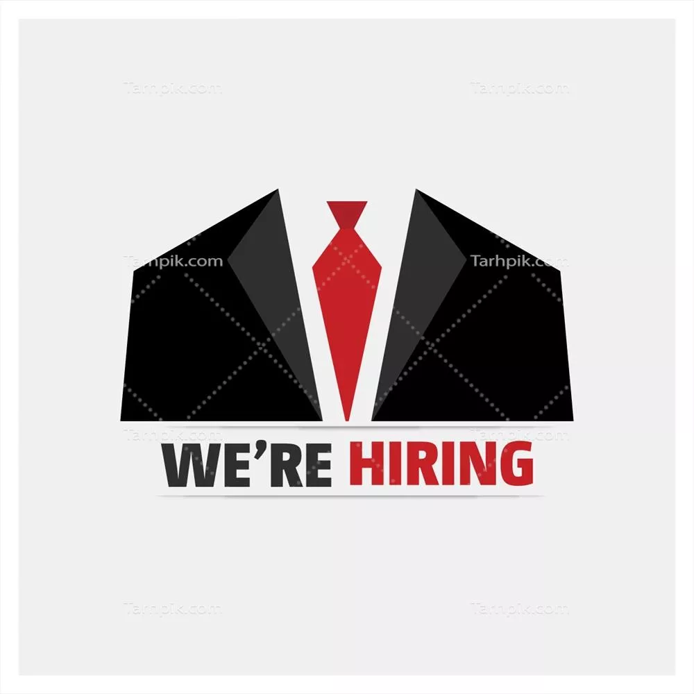 طراحی وکتور پسزمینه برای استخدام با مضامین حرفهای و مدرن
