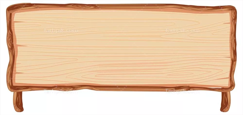 بنر تابلو چوبی خالی و ایزوله در طراحی وکتور با کیفیت بالا