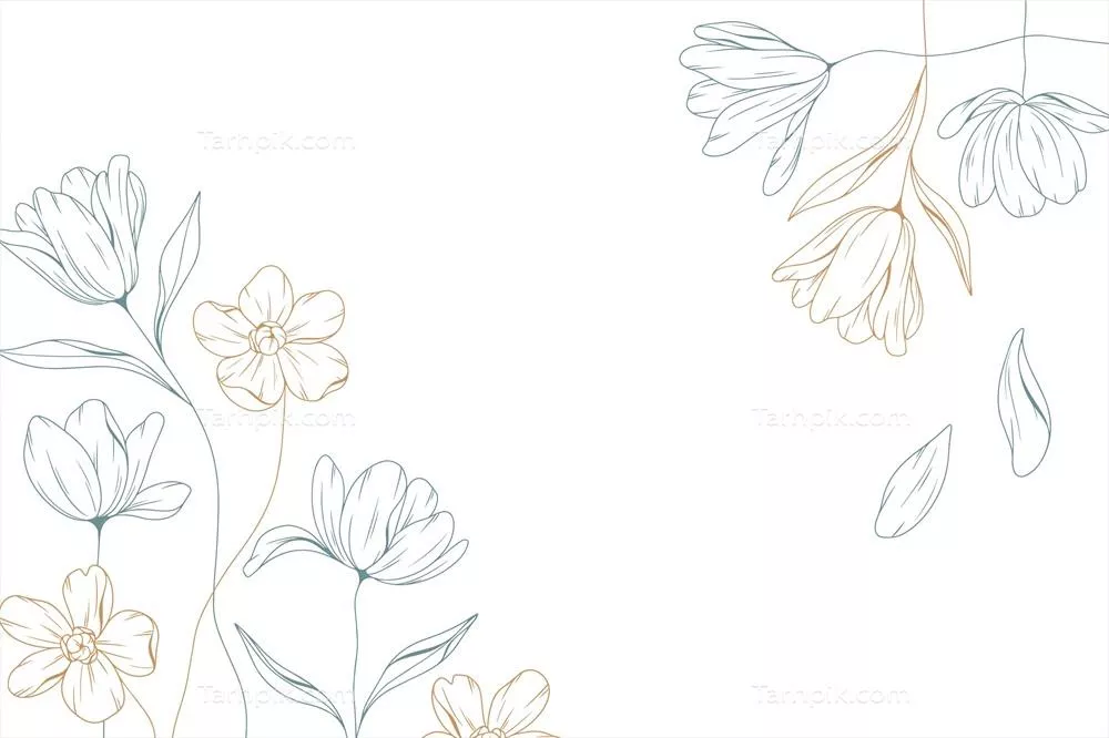 طرح وکتور زمینه با نقش و نگار گلدار زیبا و جذاب