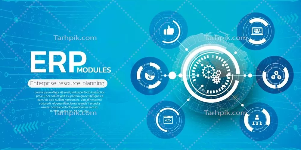 وکتور طرحریزی منابع سازمانی: مفهوم تجارت و فناوریهای مدرن