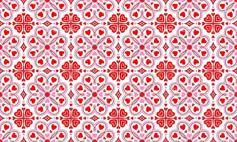 وکتور پسزمینههای تجمعی و انتزاعی روز ولنتاین با قلبهای زیبا و الهامبخش
