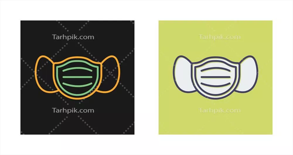 آیکون وکتور نقاب صورت با طراحی منحصر به فرد و کاربردهای متنوع