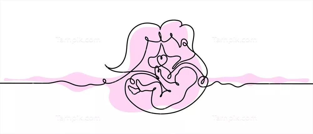 وکتور تصویر خانواده شاد: پدر، مادر و فرزند با قلبی نمادین