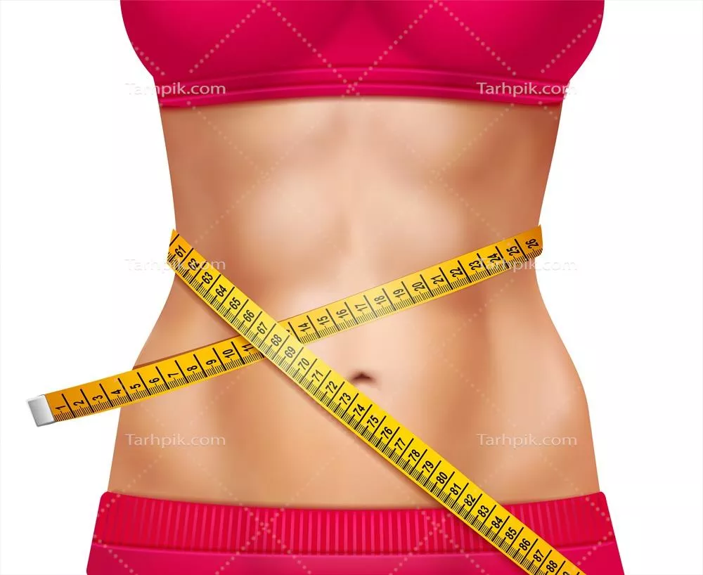 طراحی سهبعدی تصویر زن ورزشکار با تأکید بر خط کمر، وکتور