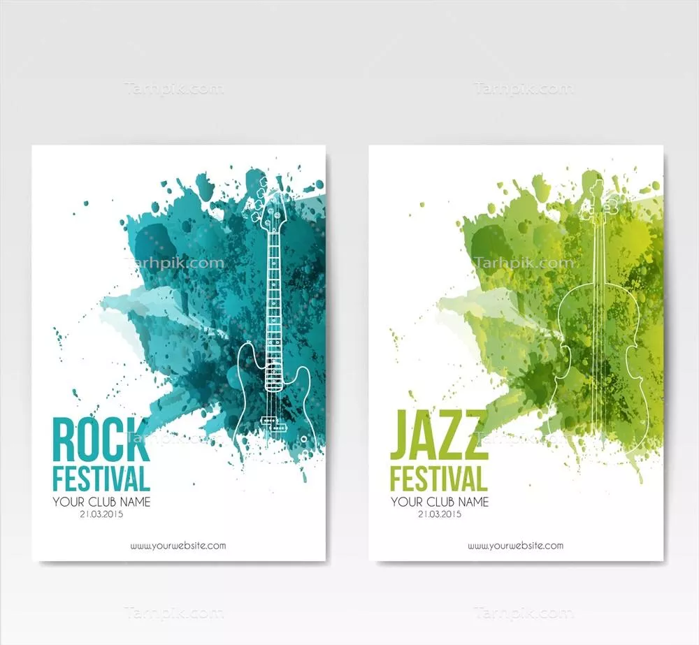 پوسترهای وکتوری جشنواره: طراحی های بی نظیر و کاربردی برای رویدادها