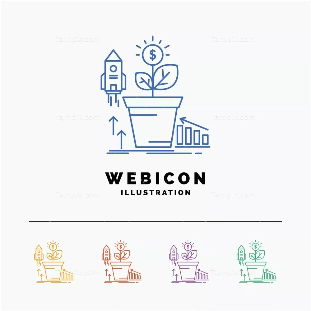 وکتور رشد مالی و سودآوری: تحلیل وب رنگی پنجگانه بر روی تولید مالی