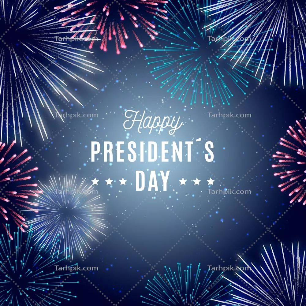 شعلههای آتش بازی ویژه روز ریاست جمهوری با تم جذاب و وکتور زیبا