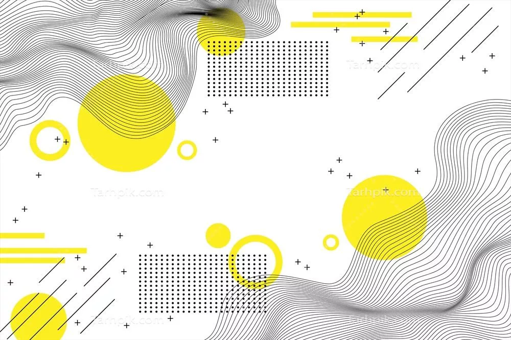 پس‌زمینه وکتوری فلت و انتزاعی با طراحی خطی و چارچوب