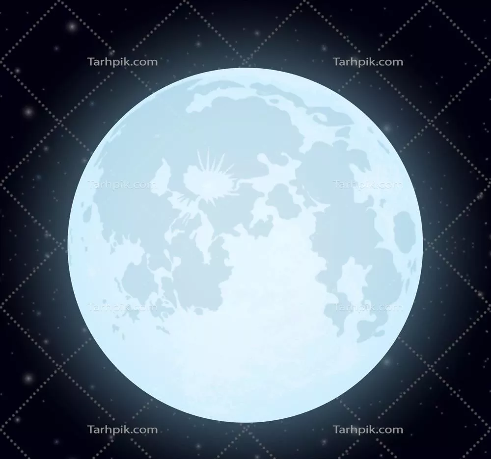 وکتور پسزمینه صاف و درخشان ماه با طراحی مدرن
