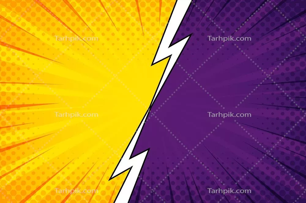 پسزمینه طراحی کامیک به سبک تخت و وکتور برای استفاده در پروژههای گرافیکی