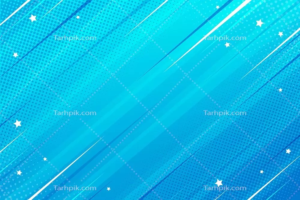 پس‌زمینه مسطح و کمدی با طراحی وکتور آبی و سرعتی