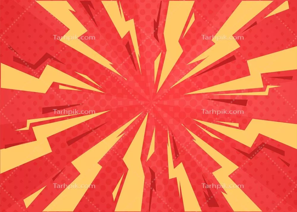 پشتزمینه وکتور با سبک کمیک فلت برای طراحی دکوراسیون داخلی