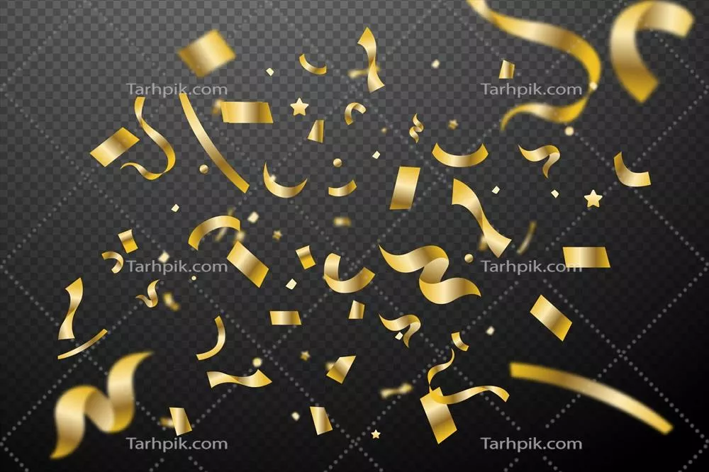 پسزمینه وکتور کنفیتی طراحی تخت با الگوهای مدرن و جذاب