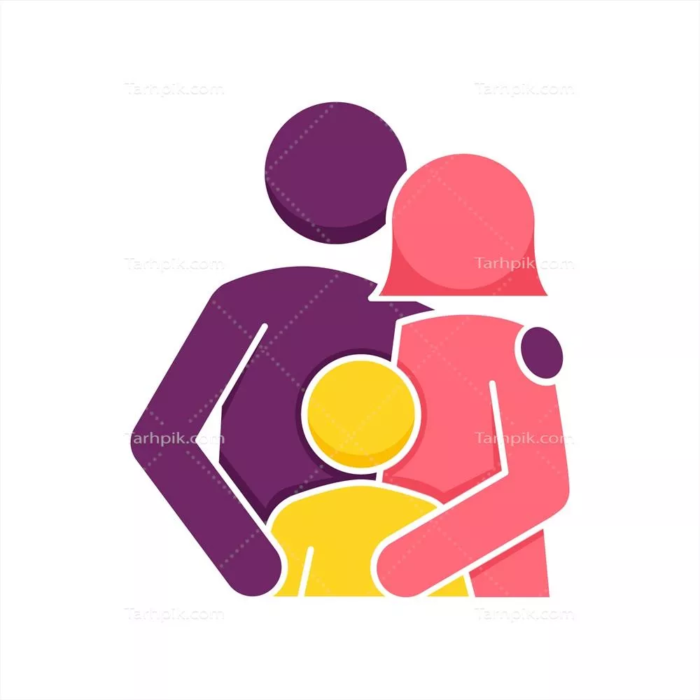 نماد خانواده در طراحی_flat وکتور برای استفاده در قالبها