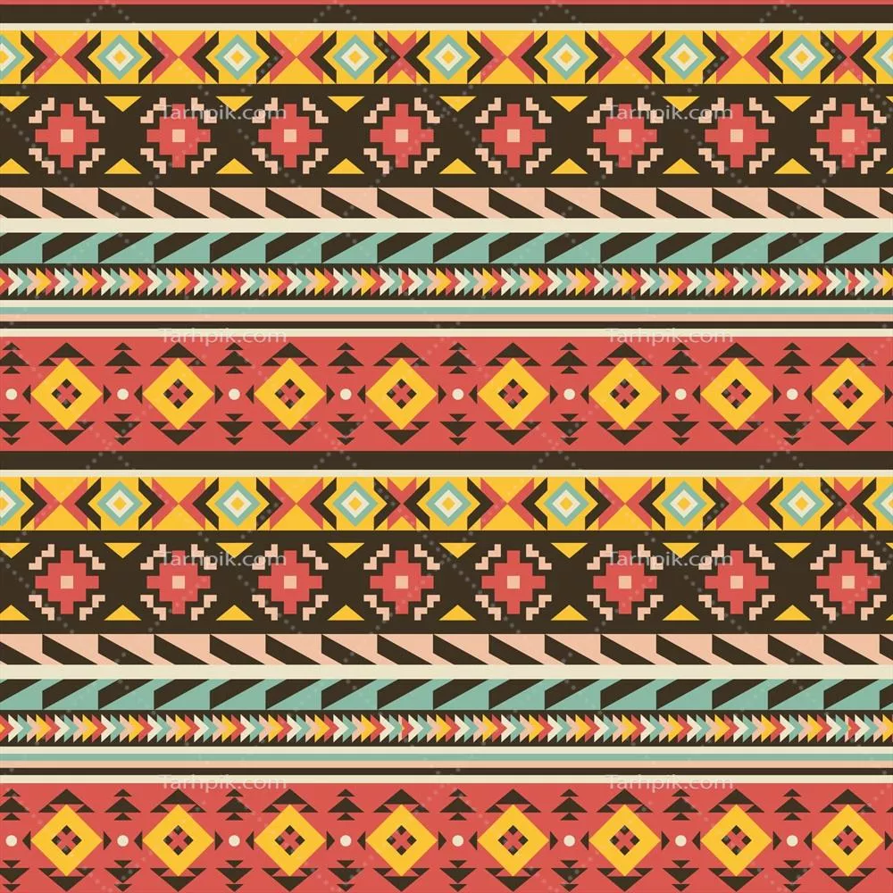 طرح وکتور بومی آمریکایی با طراحی تخت و مدرن مناسب برای پروژههای هنری