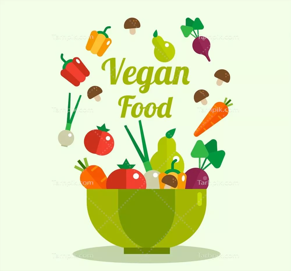 طرح وکتور پس زمینه غذایی صاف و یکنواخت برای طراحی های گرافیکی