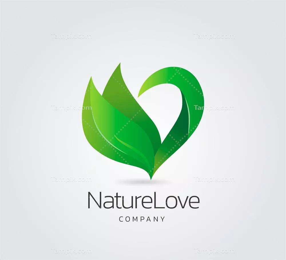 وکتور طراحی لوگوی مفهومی طبیعت با گرادیان مسطح و جذاب