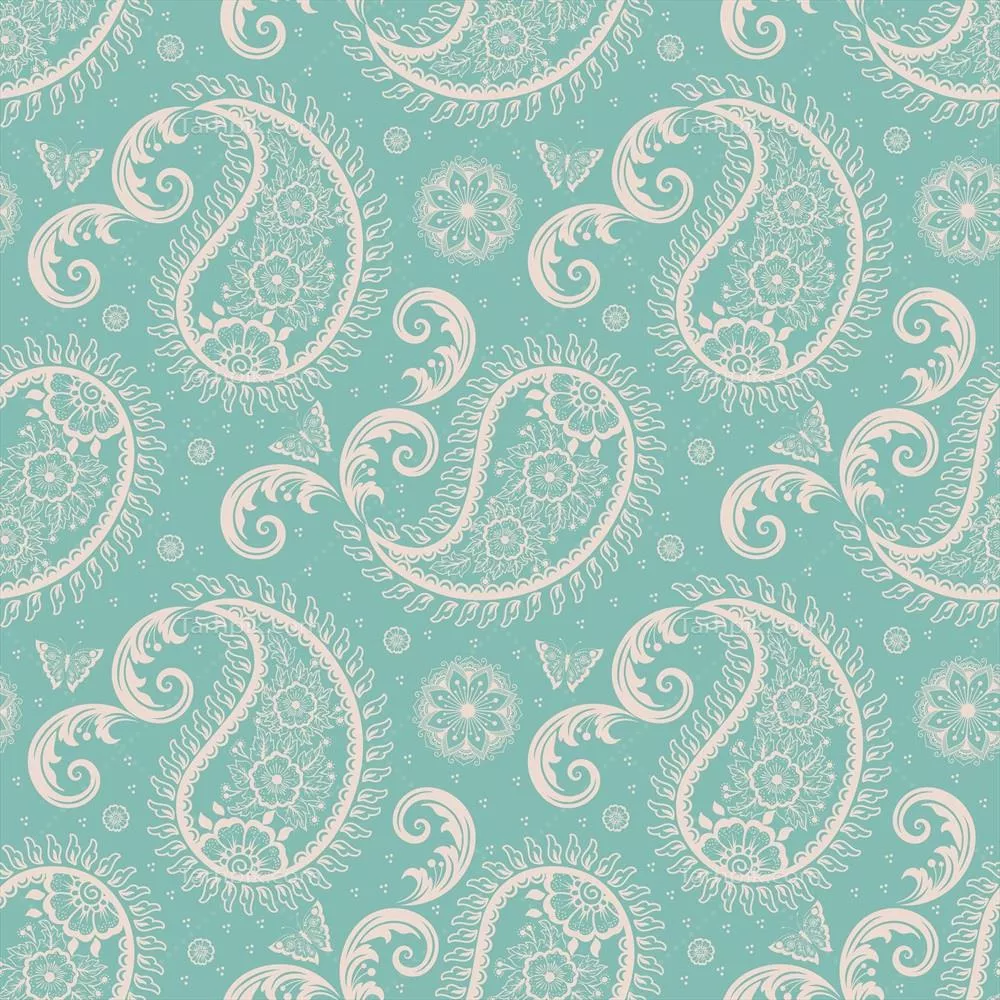 طرح پس‌زمینه‌ی پیوسته گلدار به سبک عربی - الگوی وکتور