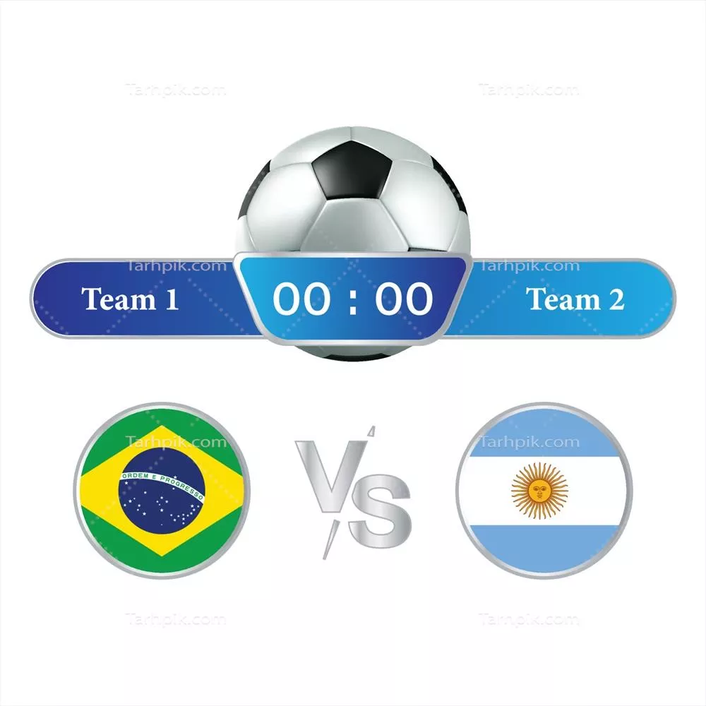 وکتور مجموعه ای شیک از تخته امتیاز فوتبال و نمایشی جذاب برای مسابقات