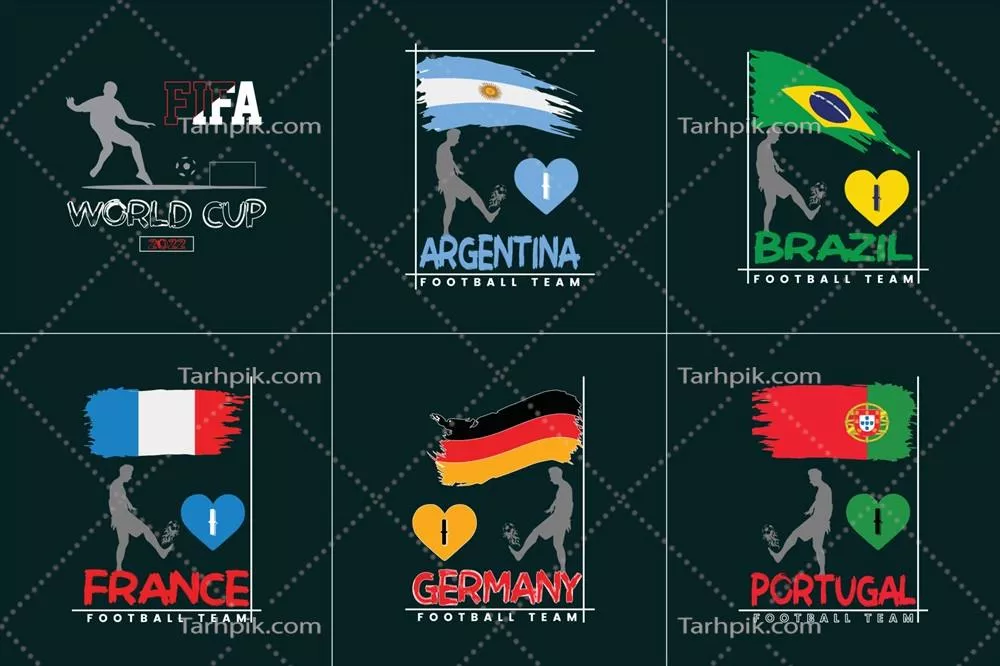 وکتور نوشتههای تایپوگرافی الهامبخش درباره فوتبال و جملات معروف آن