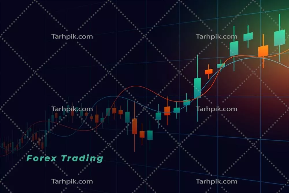پسزمینه وکتور بازار سهام برای معاملات الکترونیکی و صندوقهای سرمایهگذاری