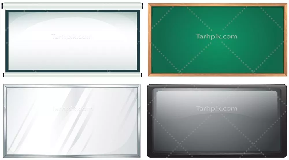 برد طراحی چهارگانه با طرح وکتور برای پروژه های گرافیکی