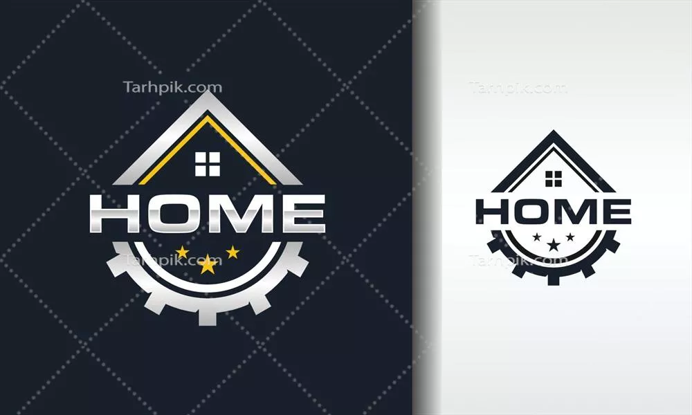 وکتور لوگوی نشانواره خانه دنده و چرخدنده برای صنایع