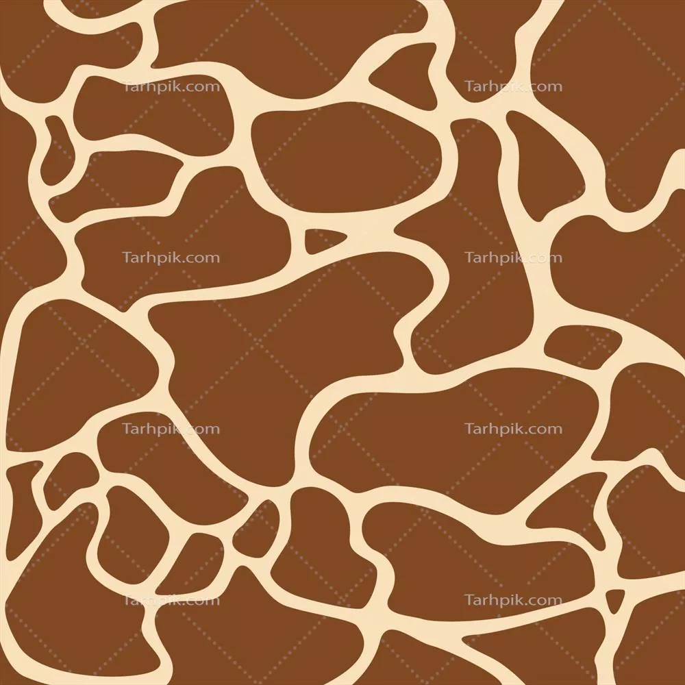 وکتور الگو چاپ پارچه با طرح پوست زرافه از طبیعت وحشی