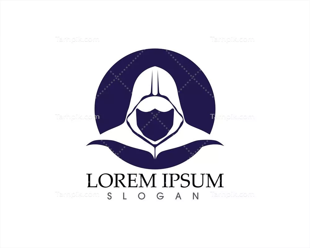 وکتور الگوی لوگو و نمادهای ماسک گلادیاتور و جنگجو برای اپلیکیشن