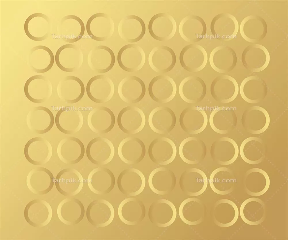 وکتور طرح دایره‌ای طلایی رنگارنگ پس‌زمینه تعطیلات با الگوی نقطه‌ای