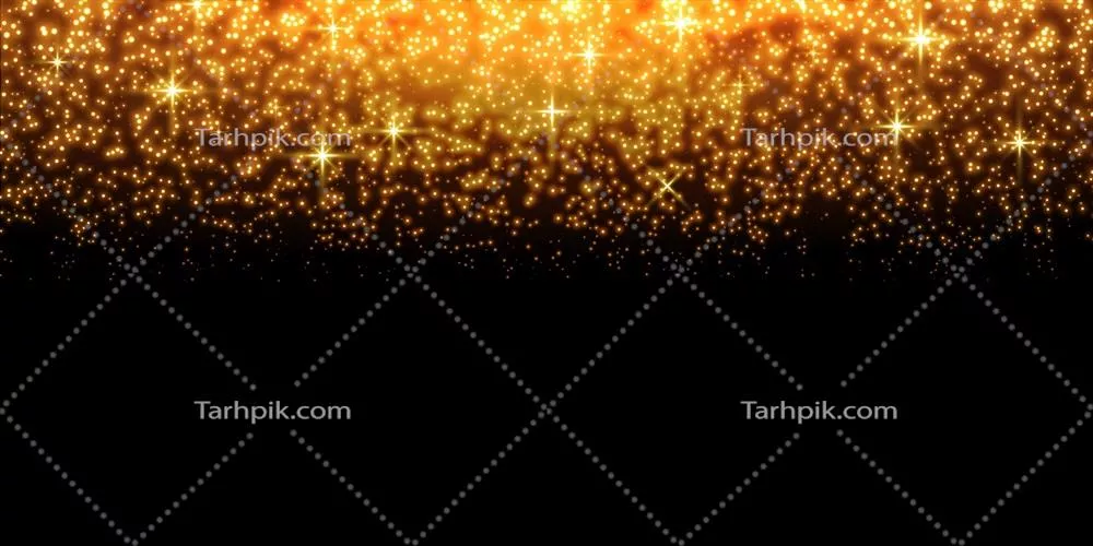 وکتور نقطه‌های درخشان طلا، ذرات درخشان و ستاره‌های درخشان بر روی سطوح مختلف