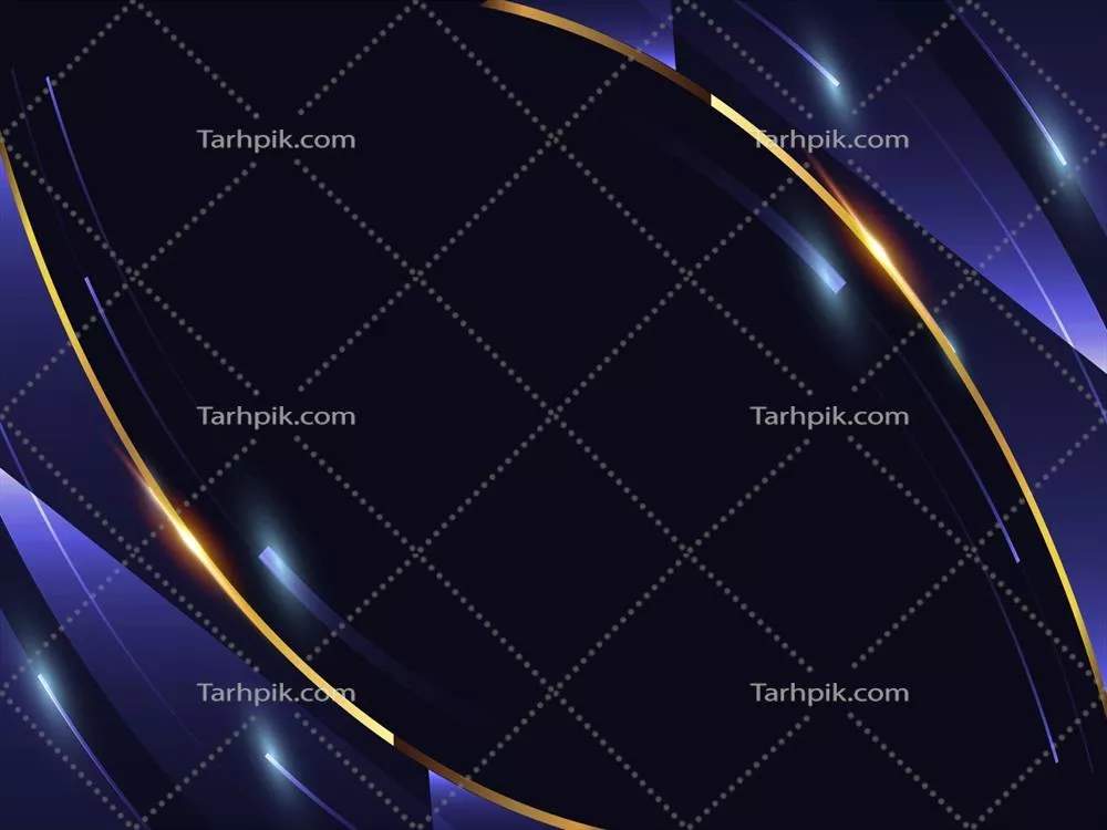 وکتور پسزمینه جایزه با خطوط منحنی طلایی و سیاه در گوشهها
