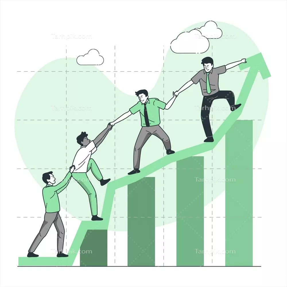 وکتور تصویرسازی مفهومی برای تیم خوب - ایده های عالی برای همکاری و موفقیت