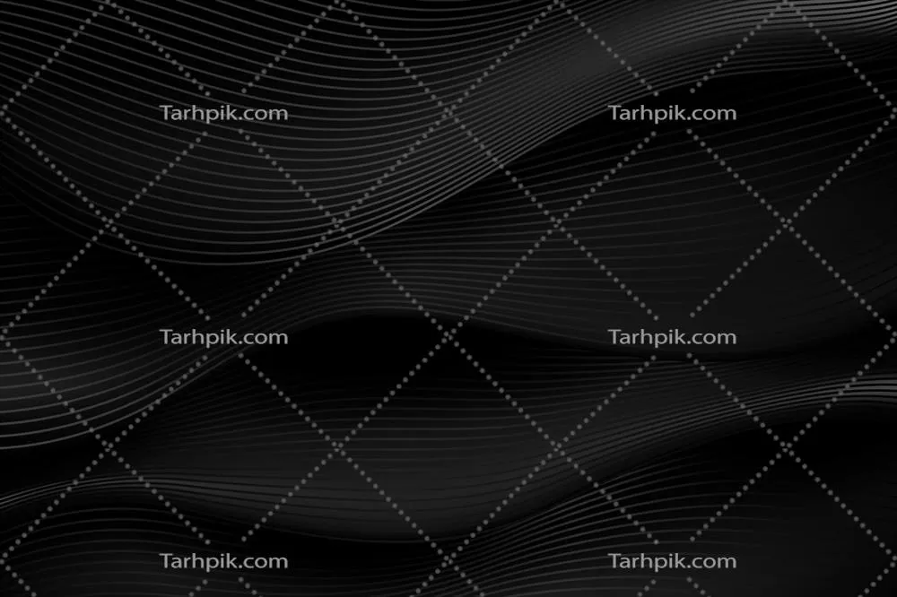 پسزمینهی گرادینت سیاه با خطوط موجی - وکتور فوقالعاده