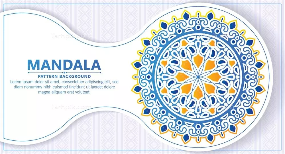 وکتور پس‌زمینه با طراحی ماندالا و گرادیان رنگی چشم‌نواز