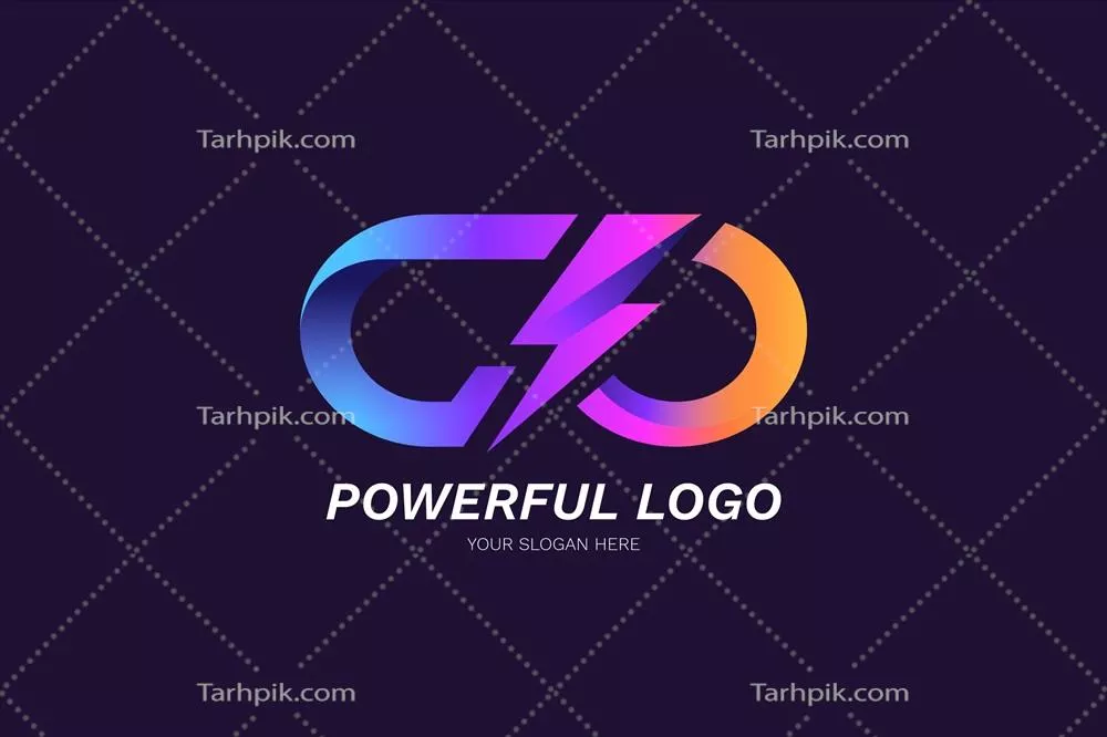 الگوی لوگوی وکتور گرادیانت با طراحی مدرن و جذاب