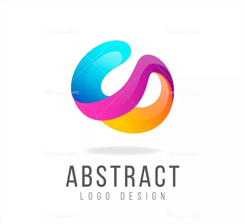 قالب لوگوی گرادینت با شکل انتزاعی و طراحی وکتور فوق العاده