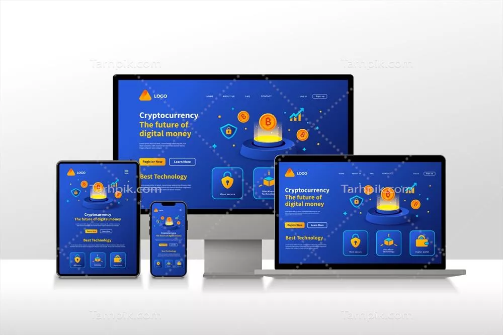 طراحی وبسایت واکنشگرا با گرادیان: راهنمای جامع و الگوهای وکتوری