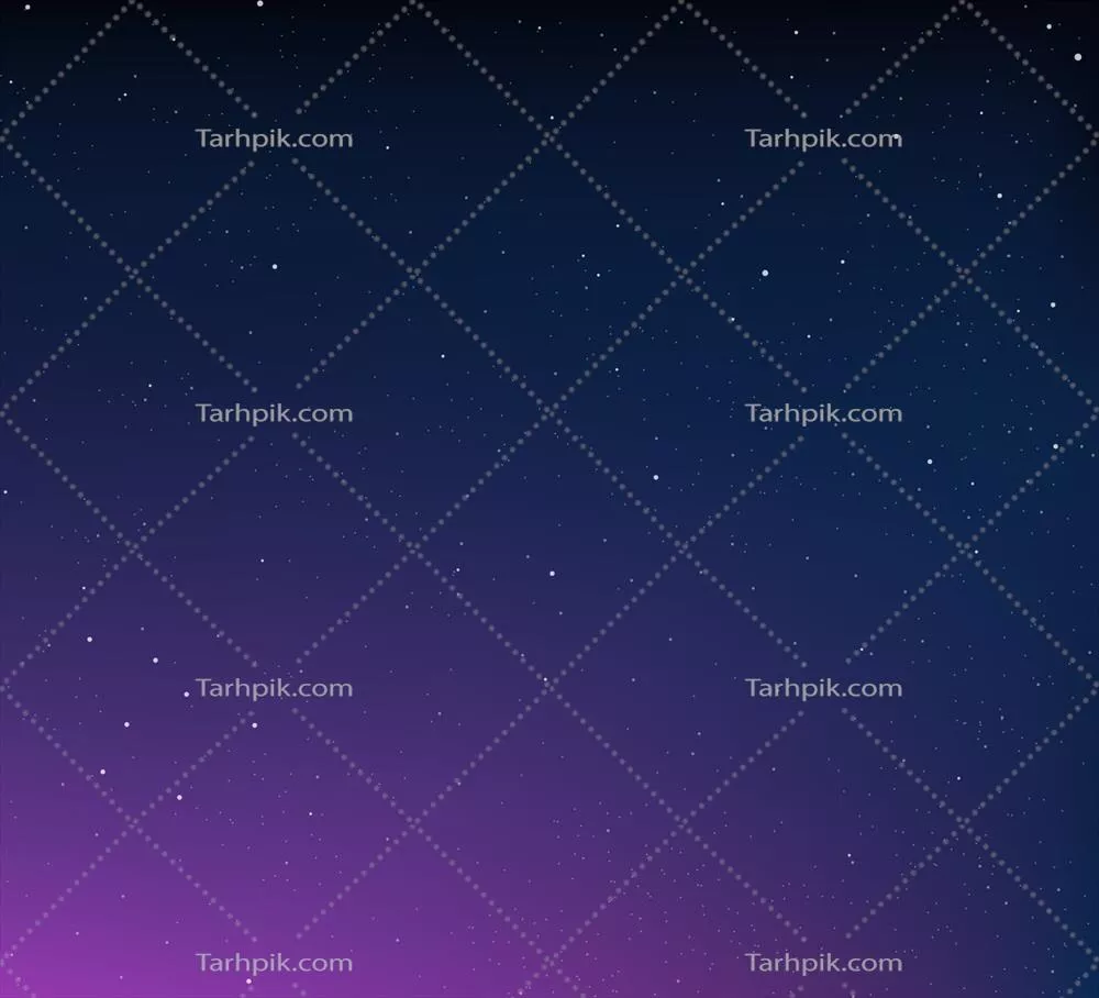 پس‌زمینه‌ی وکتور با گرادینت، غروب آفتاب و آسمان ستاره‌ای