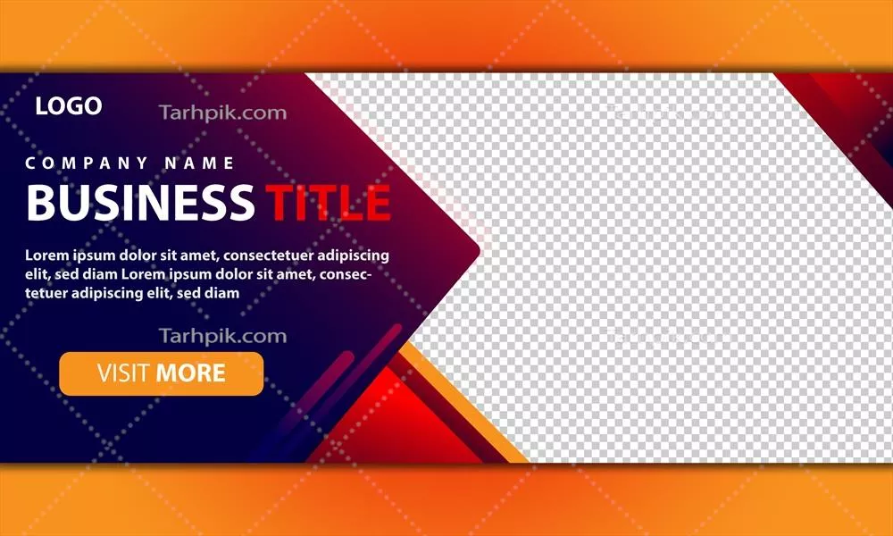 وکتور قالب بنر وب گرادینت برای کسب و کارهای شرکتی - تصویر برداری و پسزمینه انتزاعی با متن