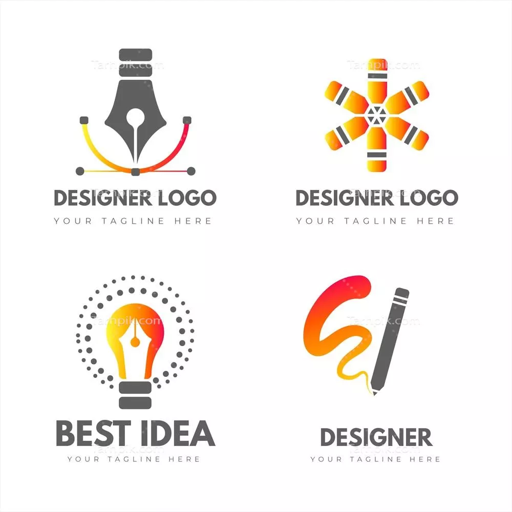 بسته الگوهای لوگو طراحی گرافیکی - وکتورهای متنوع و حرفهای