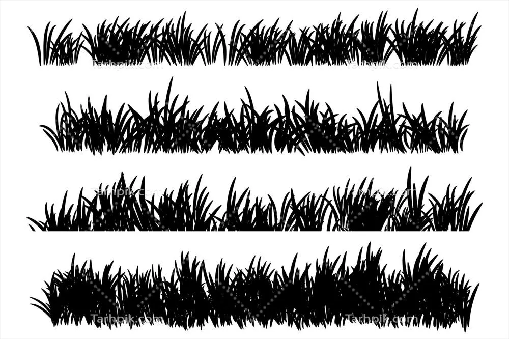 وکتور سایهزنی علف و برس در طراحی گرافیکی و هنری