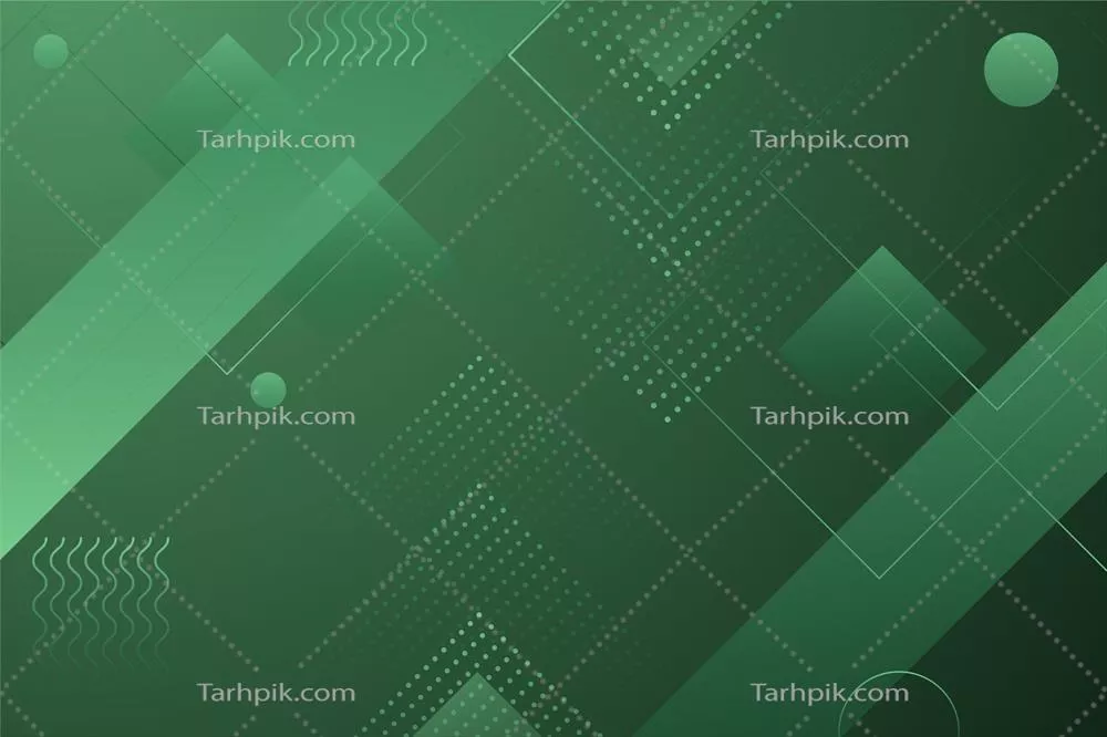 وکتور پسزمینه هندسی انتزاعی سبز با طراحی برداری و الگوهای منحصر به فرد