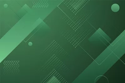 وکتور پس‌زمینه هندسی انتزاعی سبز با طراحی برداری و الگوهای منحصر به فرد