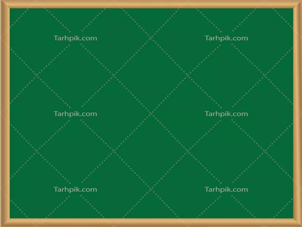 وکتور تابلوی تخته سبز با قاب و پس‌زمینه تخته سیاه