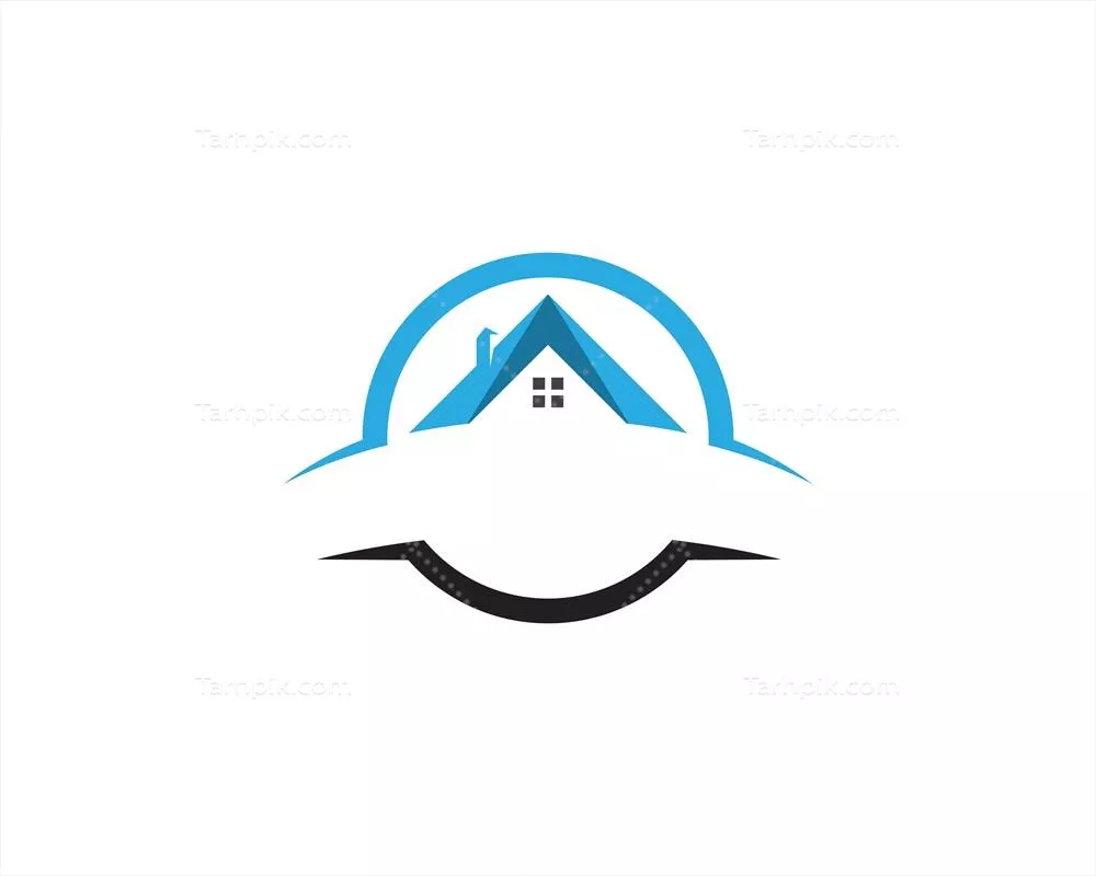 طراحی لوگوی وکتور خانه سبز با جلوههای طبیعی و مدرن