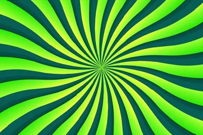 وکتور طرح پس زمینه انتزاعی با نور سبز و تابش خورشید در طراحی کامیک