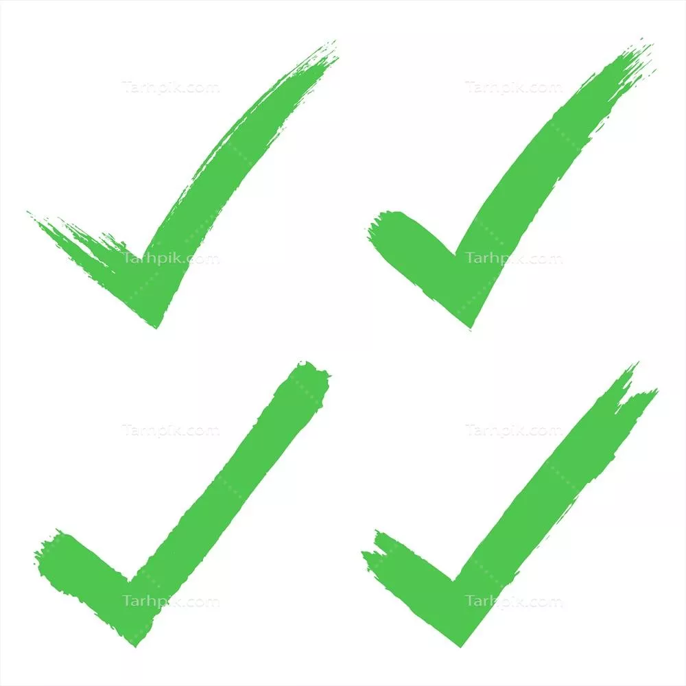 وکتور نشانگذاریهای سبز با ضربه قلممو و طراحیهای هنری